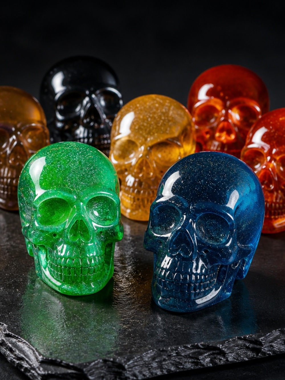 Skull Translucent Decorative Figurines -